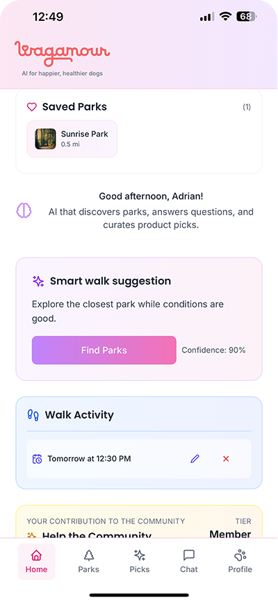 Mobility & Weather Intelligence - Wagamour App Screenshot